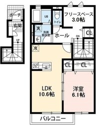 クレール武里の物件間取画像